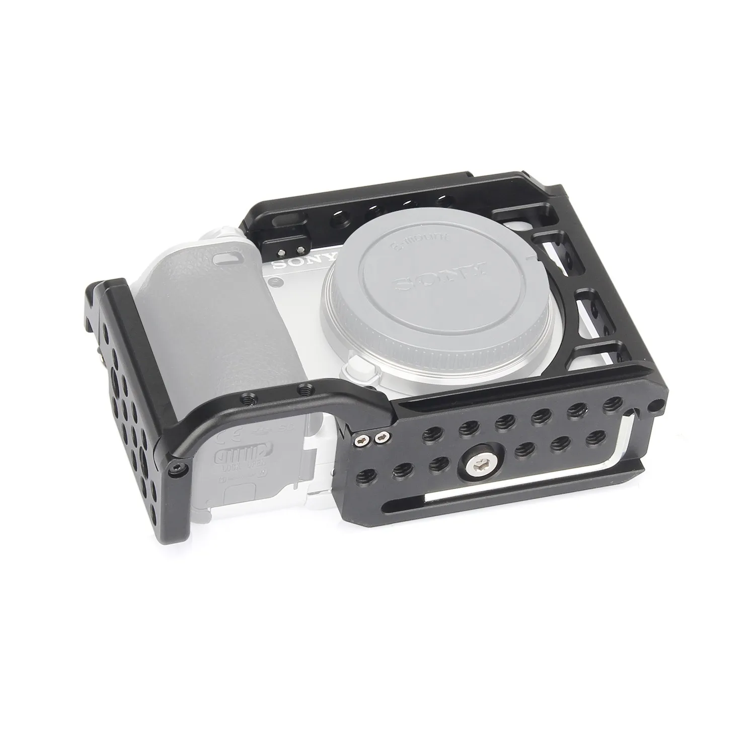 Клетка для камеры EachRig A6 для sony a6000 a6300 a6400 a6500 с резьбовыми отверстиями 1/" и 3/8" для холодного башмака, клетка для камеры a6300