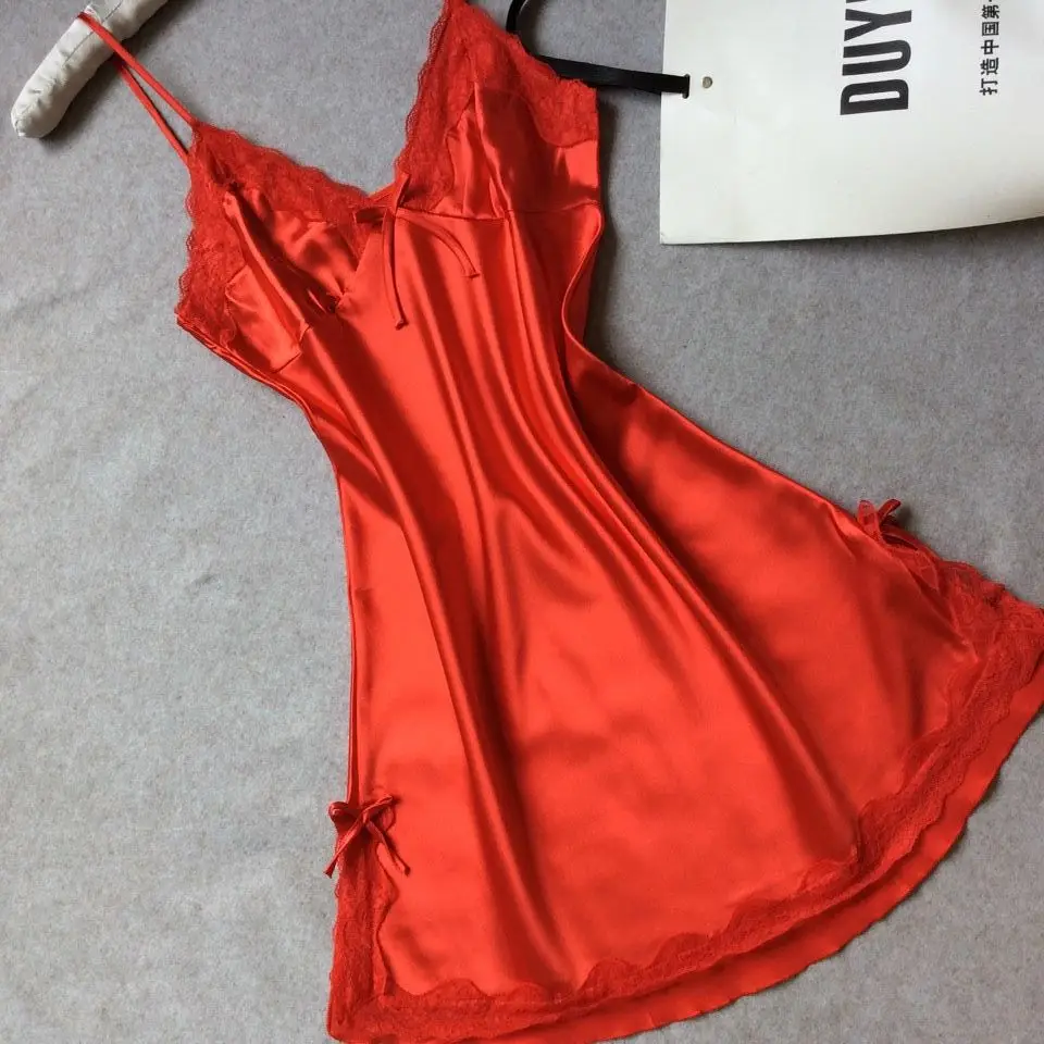 2018 кружева Для женщин пижамы дамы сексуальное женское белье Sleepdress Ночная сорочка