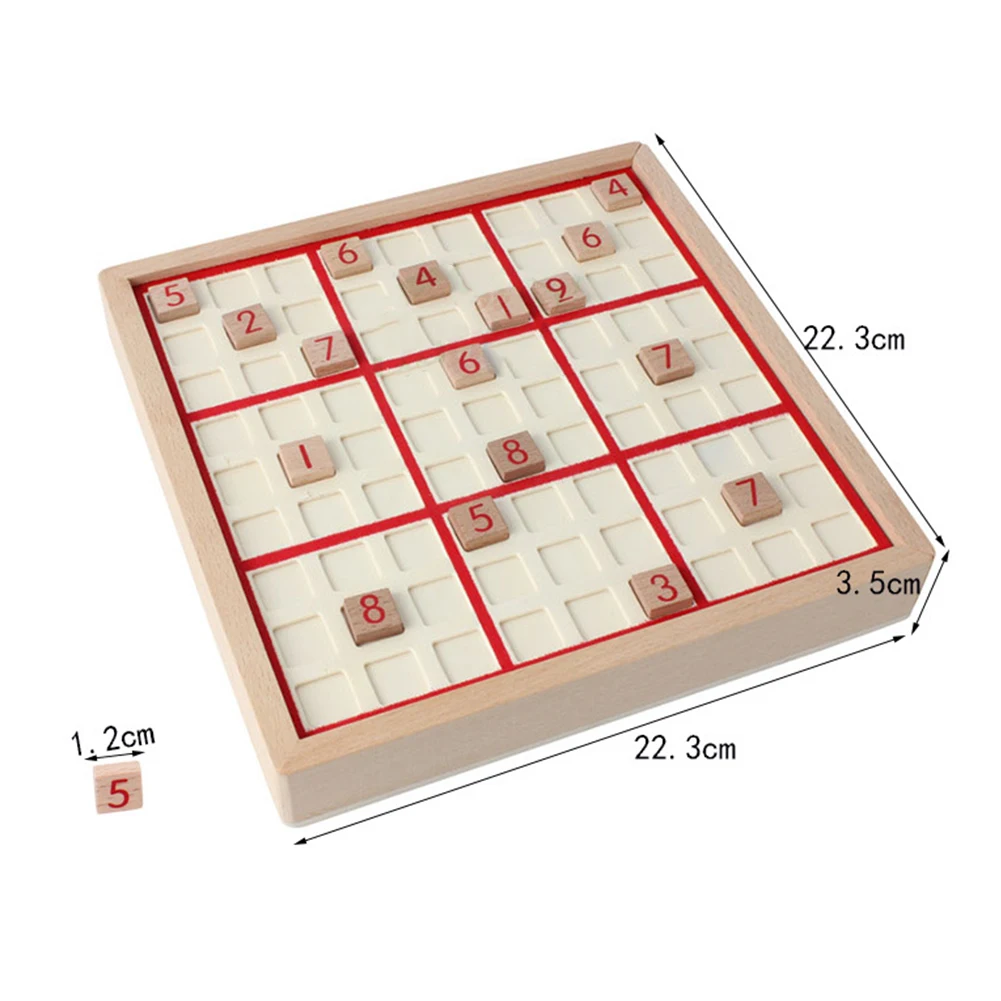 Sudoku Chess Chess Logic Training Board Children Intelligence Reasoning Toys Children Gifts Wooden Game Toys with Sudoku Books