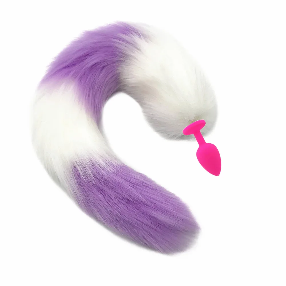 Металлическая Анальная пробка красный хвост забавная задняя сторона