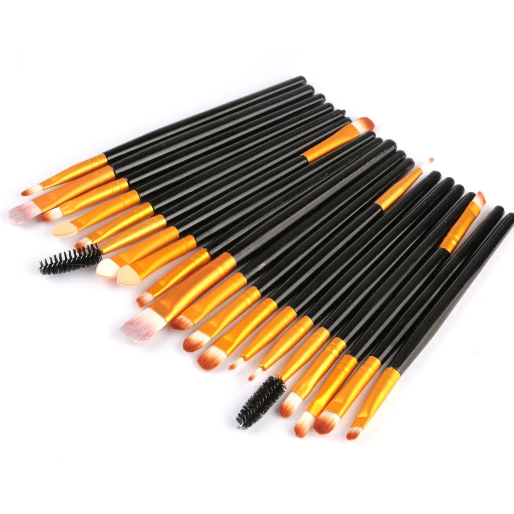 OutTop 20pcs/set Makeup Brush Set tools Make-up Toiletry Kit Wool Make Up 6A18 Drop Shipping | Красота и здоровье