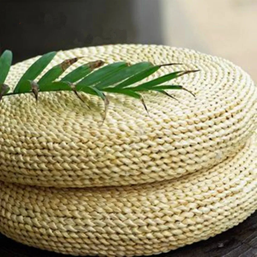 Кукурузная соломенная подушка для сиденья ручной работы Круглые Искусственные