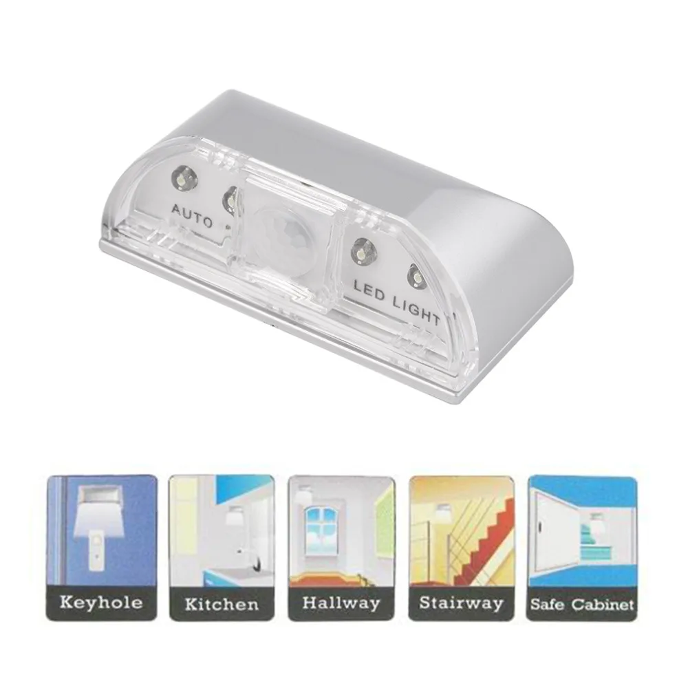 Авто PIR дверной датчик движения детектор светодиодный светильник лампа с