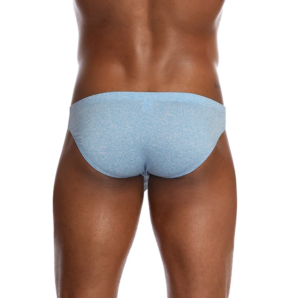 Новинка мужские боксеры Cueca однотонные трусы с мешочком одежда для геев мужское