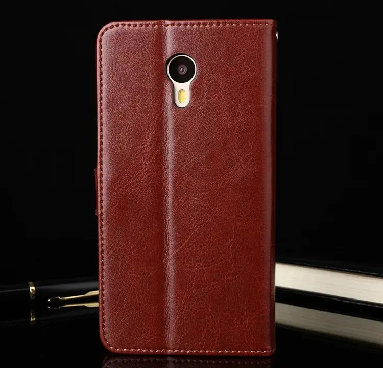 Luxury Flip leather Wallet Case For Meizu Note With Stand Holder +Card Slot+Soft Softclear case for gift freeship | Мобильные
