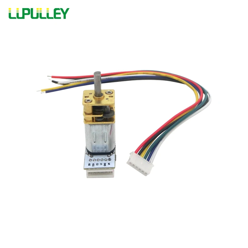 Малый скоростной Шестеренчатый двигатель постоянного тока LUPULLEY GA12 N20 с кодовым