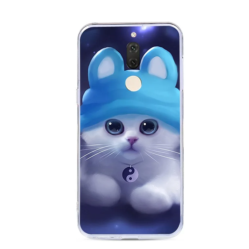 Мягкий ТПУ чехол для Huawei Mate 10 Lite 5 9 &quotпрозрачный Рисунок силиконовые чехлы