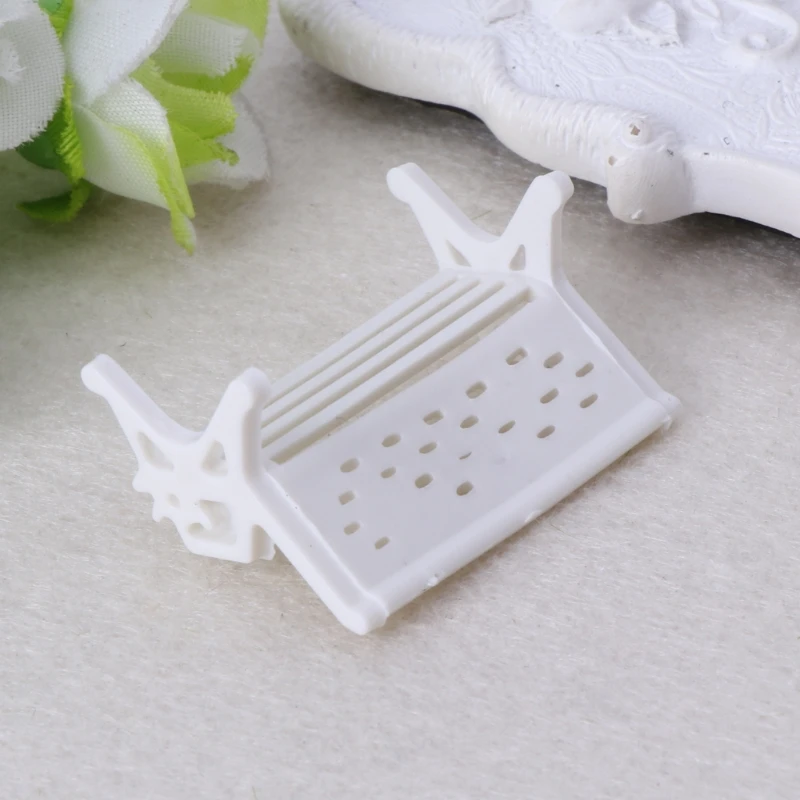 

Mini Park Plastic Chair Crafts Seat Park Bench DIY Fairy Garden Ornament Miniature Figurine Dollhouse Decor