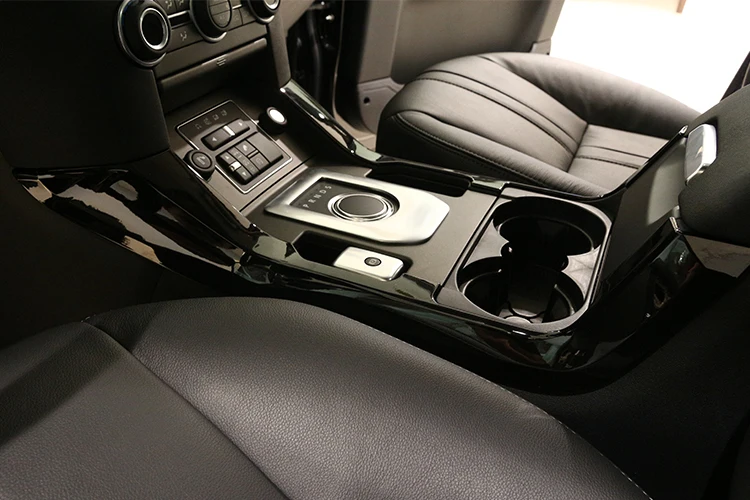 ABS Glossy Black Center Console Decoration Strips Trim 2pcs For Land rover Discovery 4 LR4 2010- Car Accessories