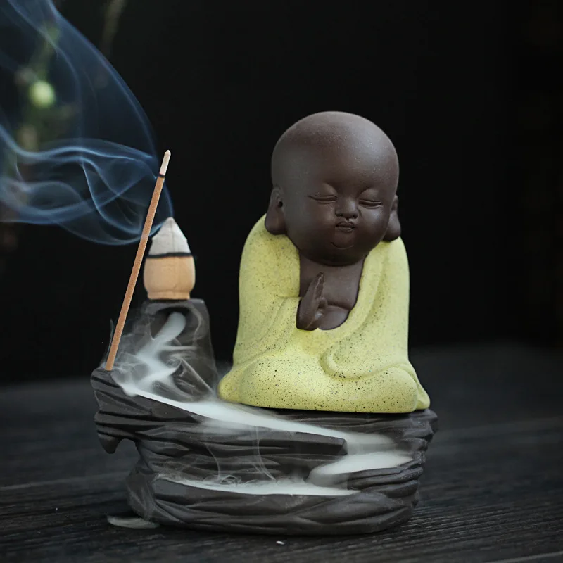 Буддистский креативный домашний декор маленькая Будда студийная курильница для