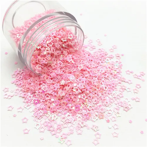 AB pink Полые звезды Форма пайетки с блестками для ногтей искусство ремесла блестки блесток для самостоятельного пошива одежды Аксессуары декор конфетти 10 г - Цвет: AB pink