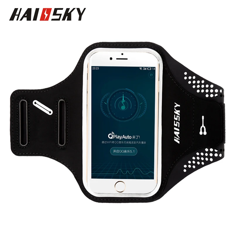 Haissky спортивный чехол для телефона на руку нарукавники для iPhone 11 Pro X XR Xs Max 7 Plus держатель для мобильного телефона