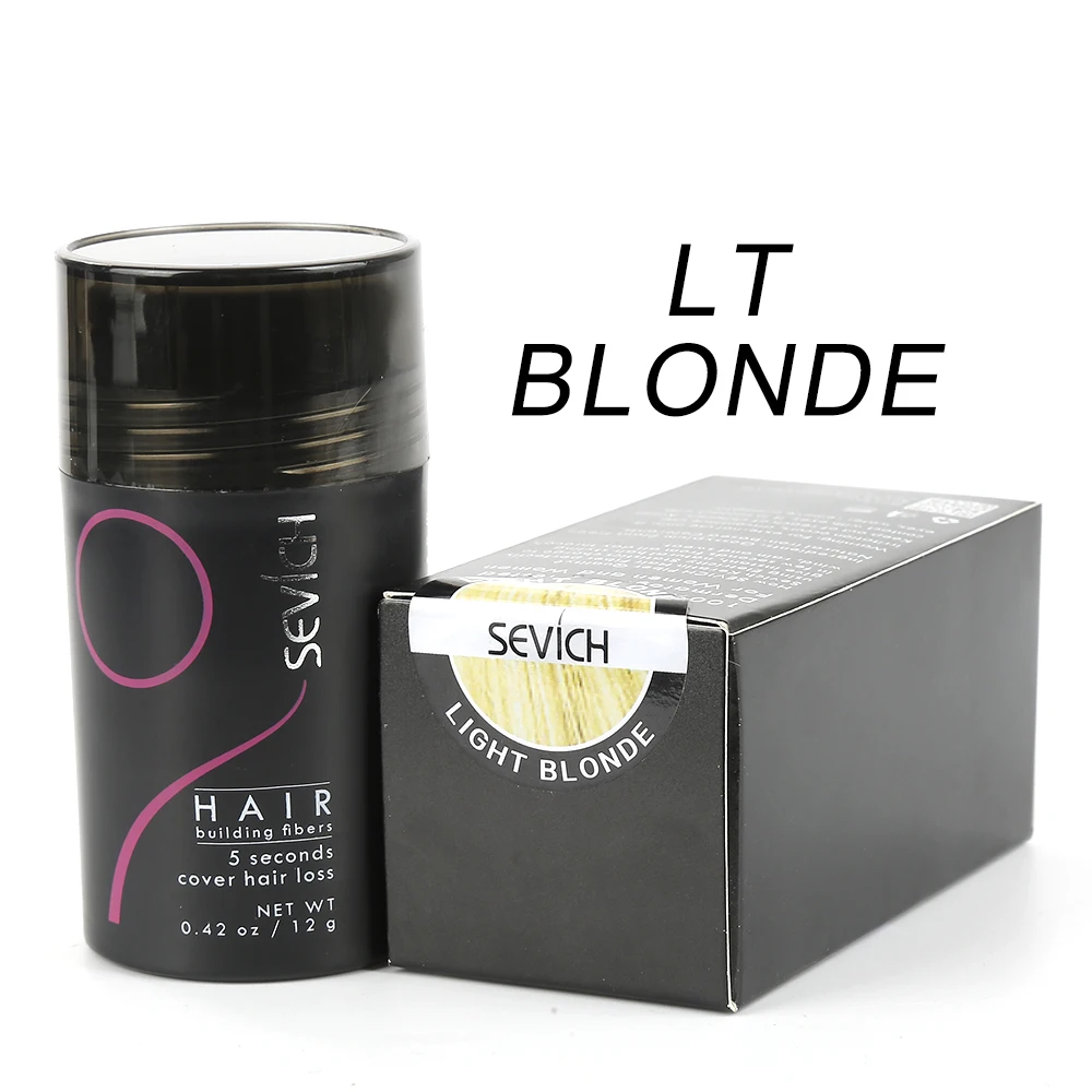 Light blonde Кератиновое волокно спрей аппликатор лечение выпадения волос волокно волос выпадение порошок утолщение укладки смешивание расширение TSLM1 - Цвет: Light blonde