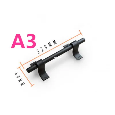 Ручки для раздвижной двери сарая из черной углеродистой стали в деревенском