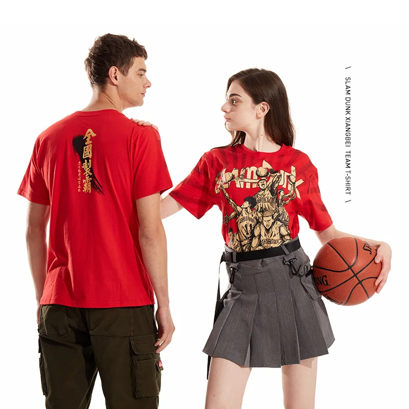 TEE7 Мужская Повседневная футболка с коротким рукавом Slamdunk японская Молодежная