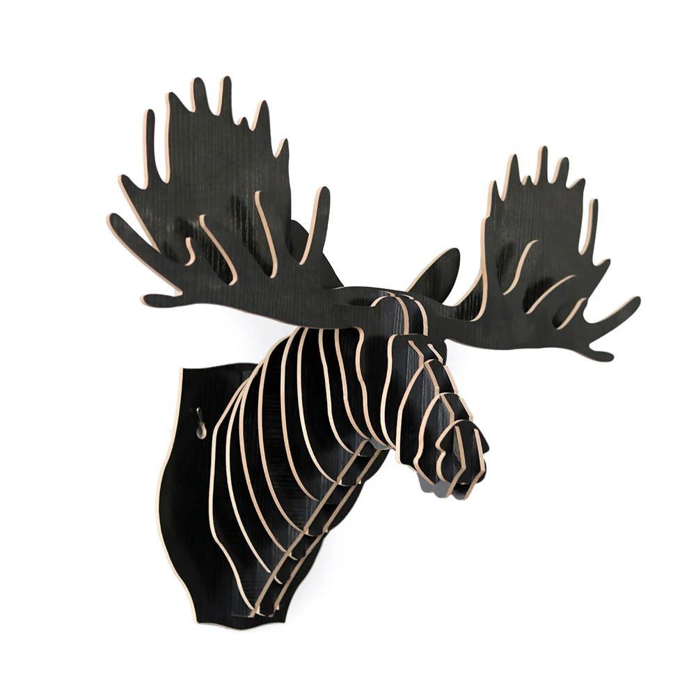 Деревянный DIY Украшение Головы лося | Дом и сад