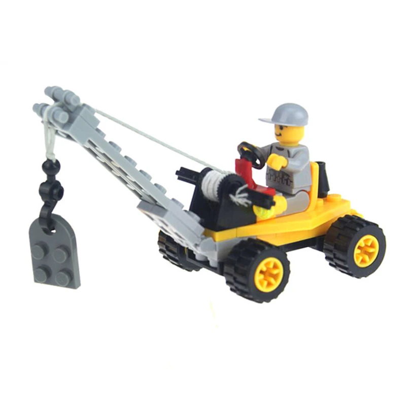 51 шт./компл. Legoings DIY Строительные Конструкторы игрушка мини кран фигурку игрушки