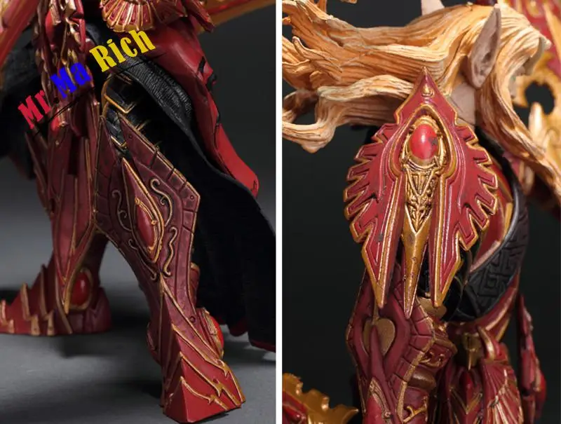 Dettagli Сулла Gioco Wow Elfo Del Sangue паладино Квин Tralan Sunfire Giocattolo ди Carattere ПВХ Рисунок 20 см