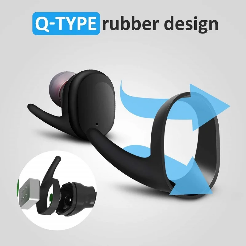 Размер мини Беспроводной наушники вкладыши TWS Bluetooth 5 0 гарнитура с зарядный чехол