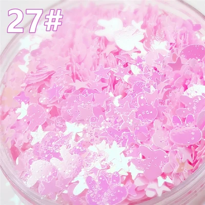 Ultrathin Sequins Nail Glitter Paillettes Irregular Rhinestone Eye Makeup Sequins Laser PET Sequin Nails Art Manicure Material - Цвет: 27