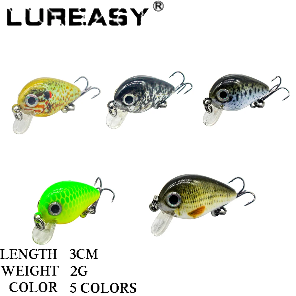 LUREASY рыболовная приманка 3 м 2 г искусственная жесткая для рыбалки с басами