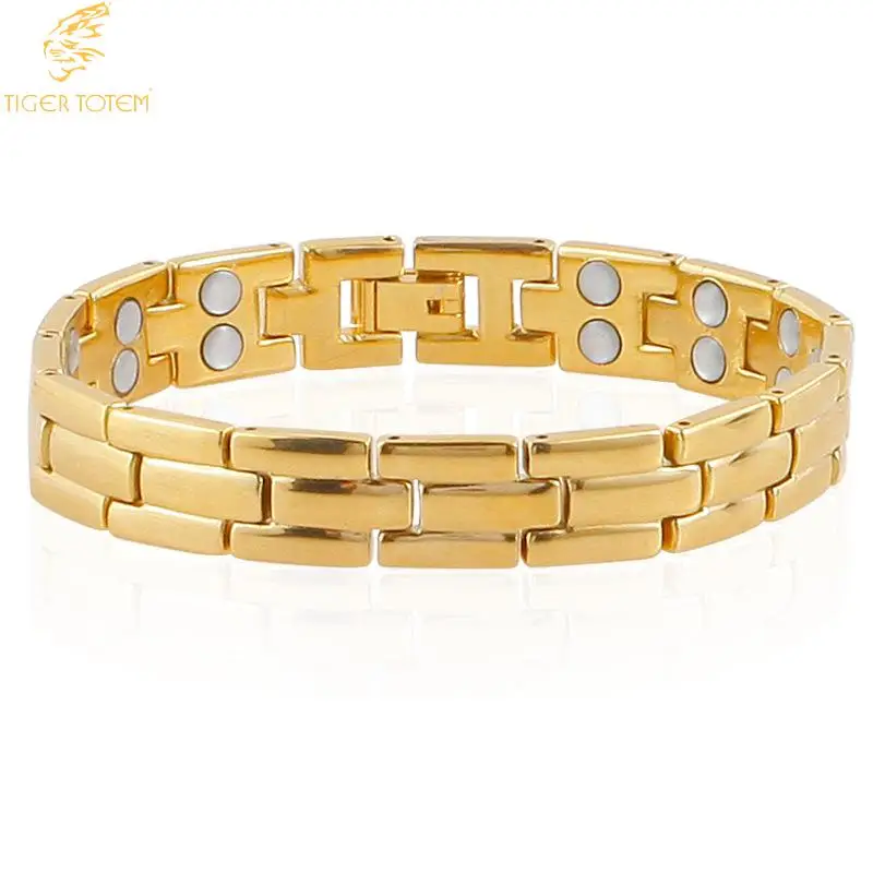 Тигр Тотем в европейском и американском стиле стиля меди Магнитный браслеты