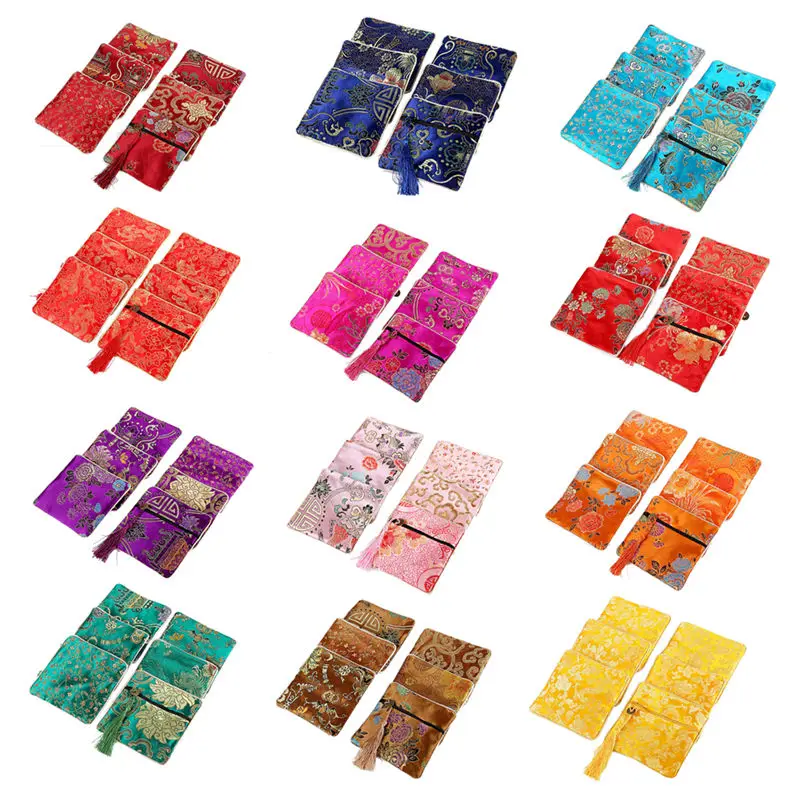 Сумка для наушников ручной работы с вышивкой Классическая маленькая сумка