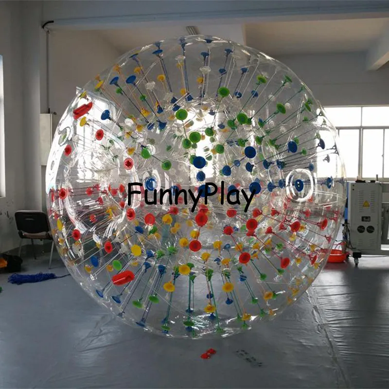 Beste Zorb Bal 3 M Diameter Menselijke Hamster Bal 0.8mm PVC Materiaal Outdoor Game Interactieve Spel Opblaasbare Zorb Bal Voor Koop