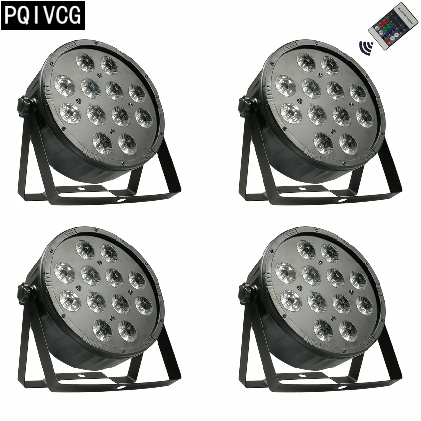 4 шт./лот пульт дистанционного управления 12x12 Вт led par ОСВЕЩЕНИЕ dmx512 большой