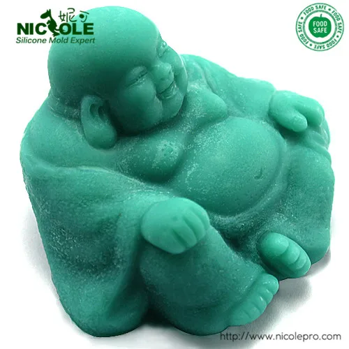 3D форма Nicole Buddha для резьбы в виде соли силиконовая мыла|soap moulds|silicone soap mouldsclay mold |