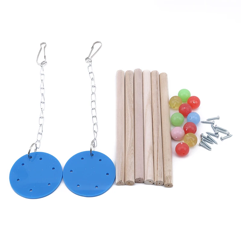 Pet Bird Chew Toys Stand Parrot Ringer ringtone Hanging Swing Cage Toy For Cockatiel Parakeet Supplies | Дом и сад