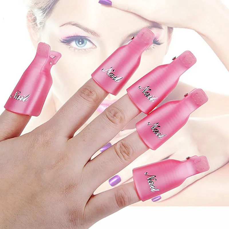 

10 шт., зажимы для гель-лака для ногтей