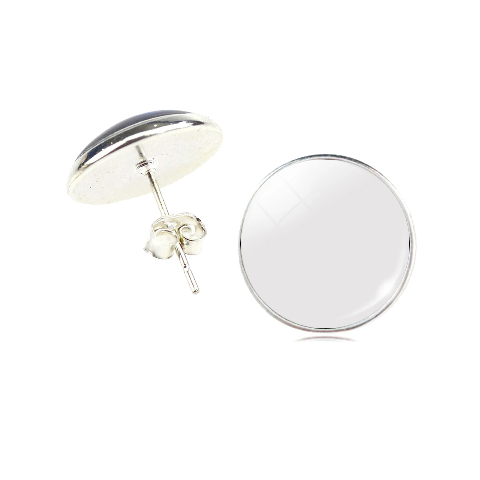 Стеклянные серьги-гвоздики со звездами кластером кабошоном украшения с