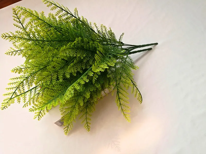 7 вилок зеленая трава пластиковая искусственная персидская листья поддельные