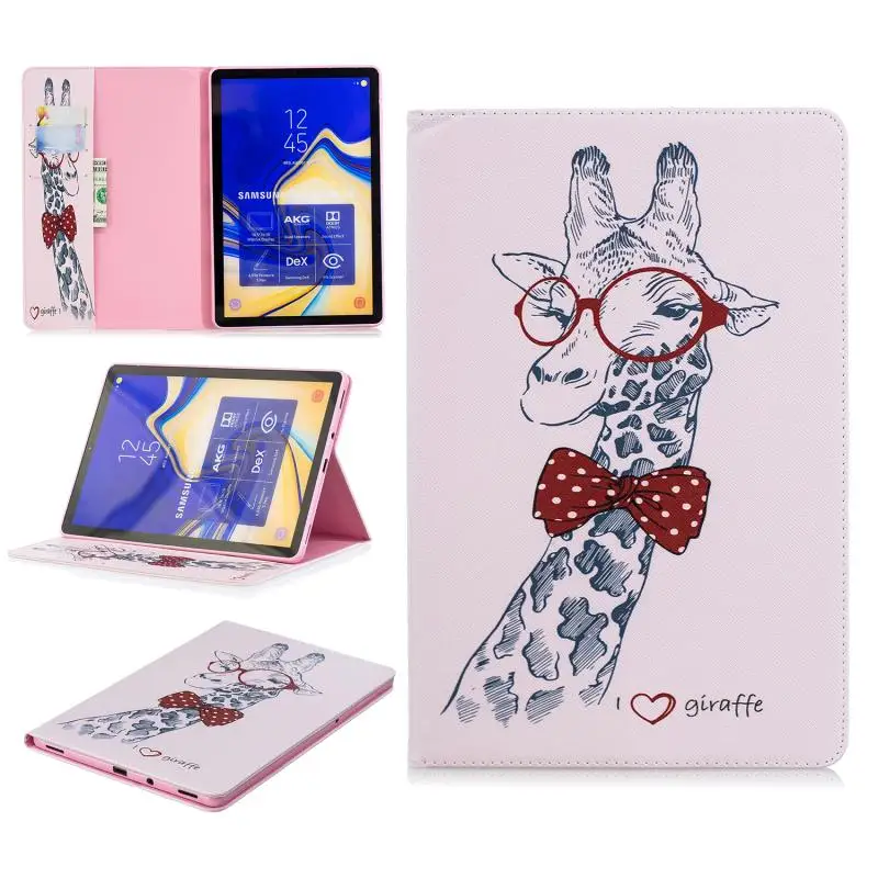 Из искусственной кожи чехол для планшета чехол для Samsung Galaxy Tab S4 10,5 дюймов T830 T835 крышка Подставка держатель милый кошелек Coque Fundas Etui