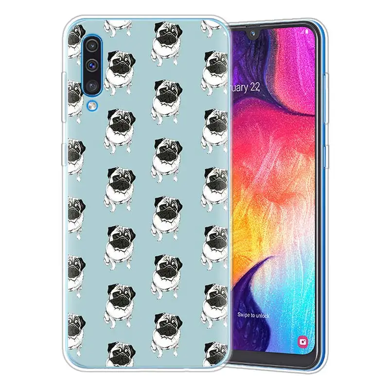 Силиконовые чехлы для samsung Galaxy A10 A30 A40 A50 A70 A6 A7 A8+ A9 M30 M50 из ТПУ