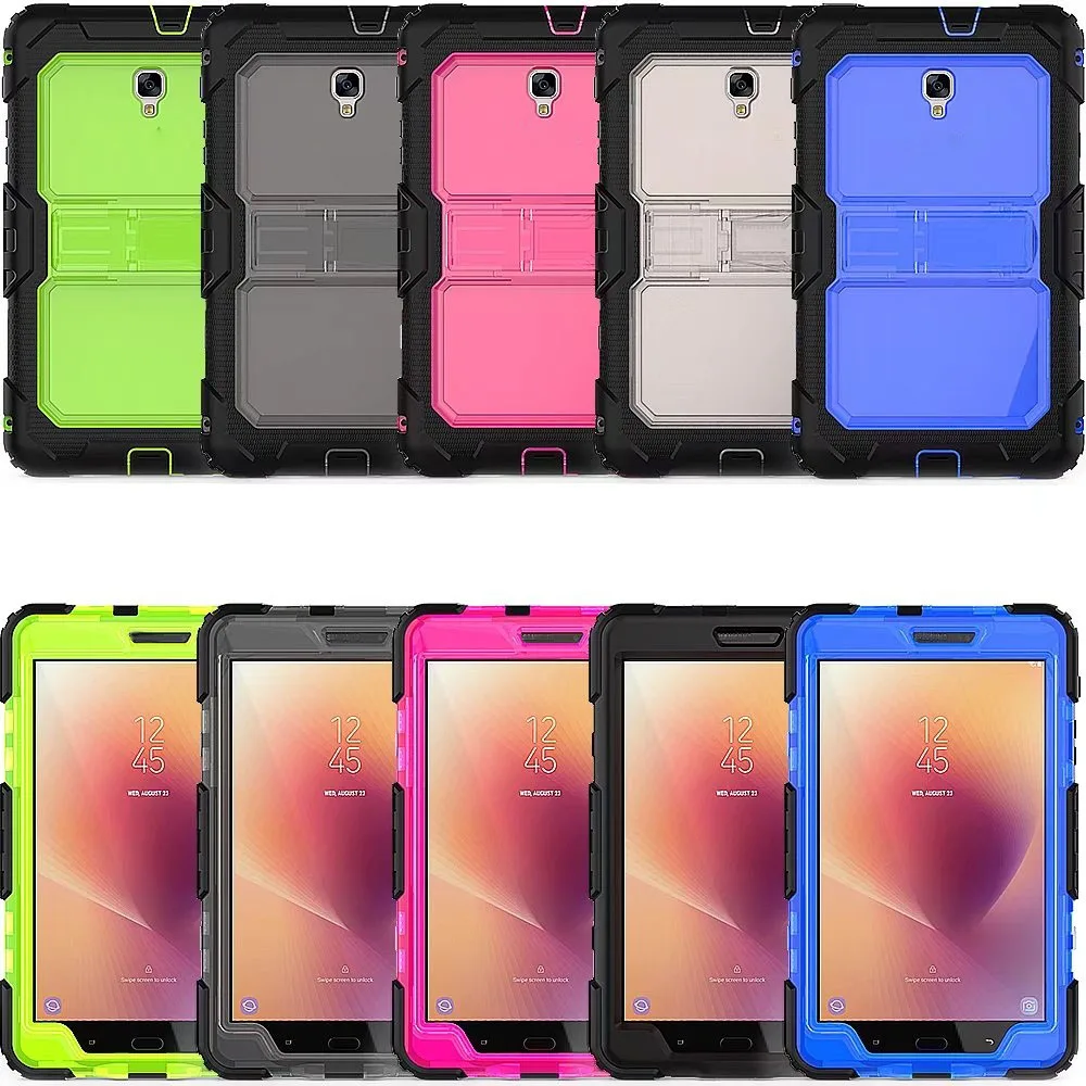 Case For Samsung Galaxy Tab A 8.0 T380 T385 3 Layers Shockproof Protective Armor Cover with Detachable Straps |
