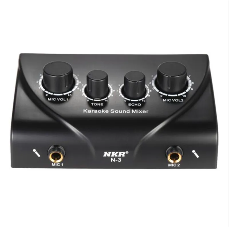 Караоке звуковой миксер двойной микрофон входы управления машина PC TV мини аудио