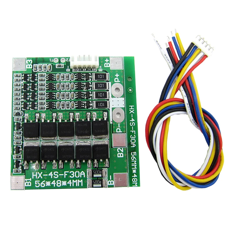 4S 30A BMS 14 8 V 12 18650 литиевая батарея Защитная плата с сбалансированным LiFePO4 lto