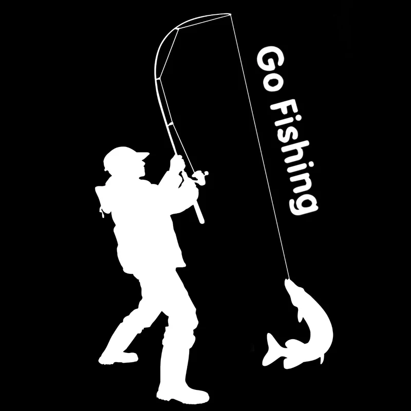 Наклейка на окно 9 2 см * 15 Go Fishing модная наклейка забавная забавные наклейки и