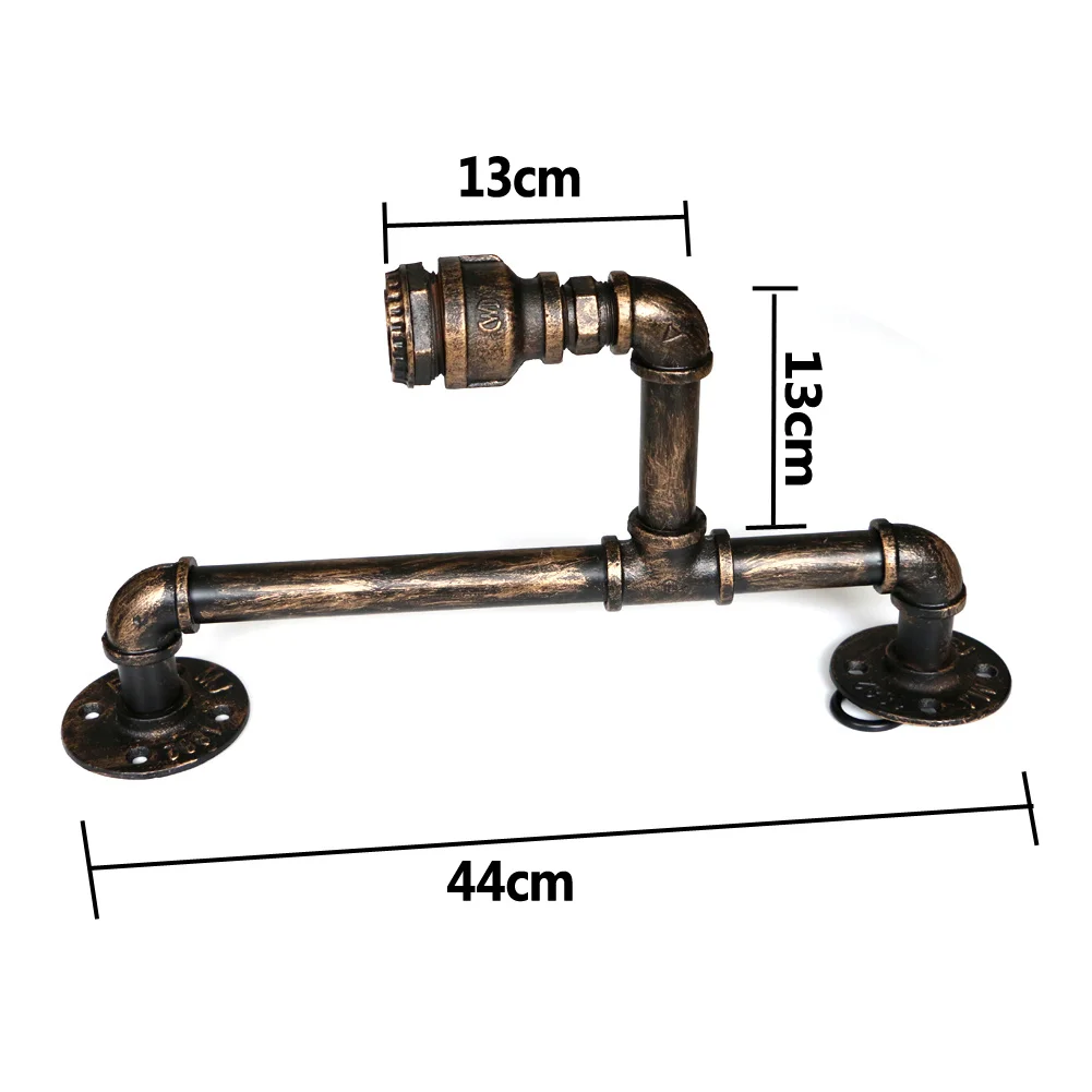 Металлические настенные светильники ретро трубы для воды тип E26/E27 лампочка