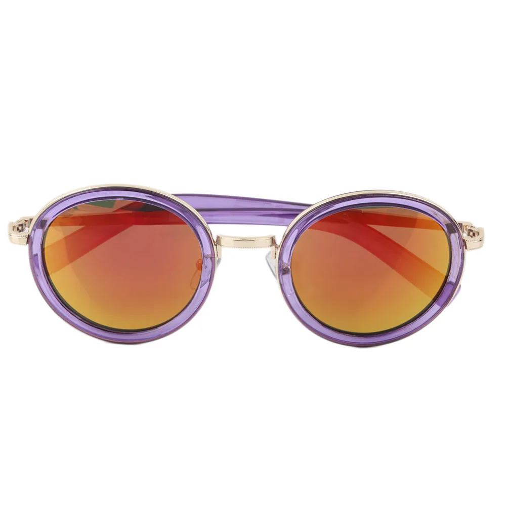 2016 Новый Ретро Круглая Рамка Женские Солнцезащитные Очки Модельер UV400 Металла + PC