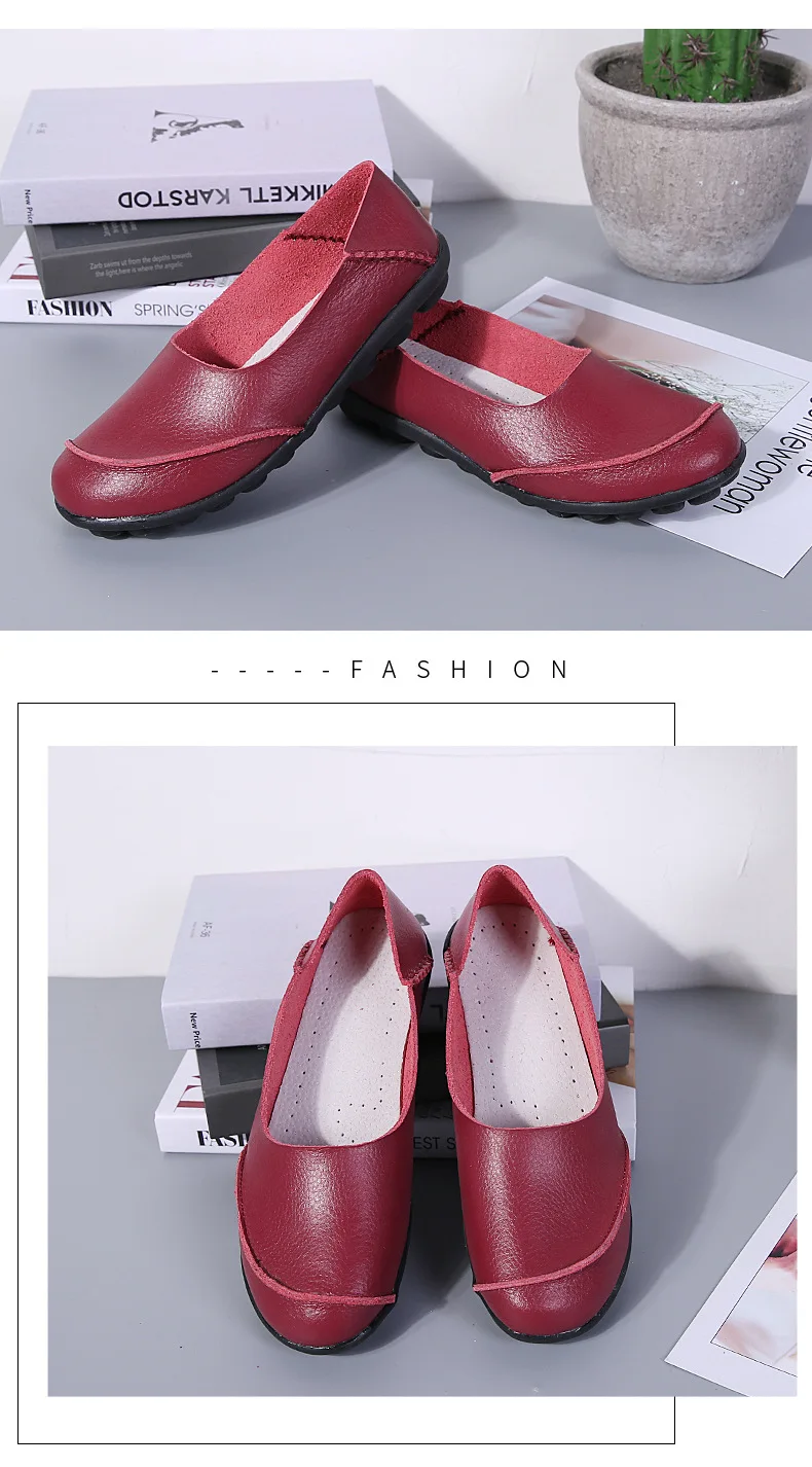 Women Flats Shoes Woman New Moccasins Loafers Women Casual Shoes Genuine Leather Fashion Classic Driving Woman Footwear