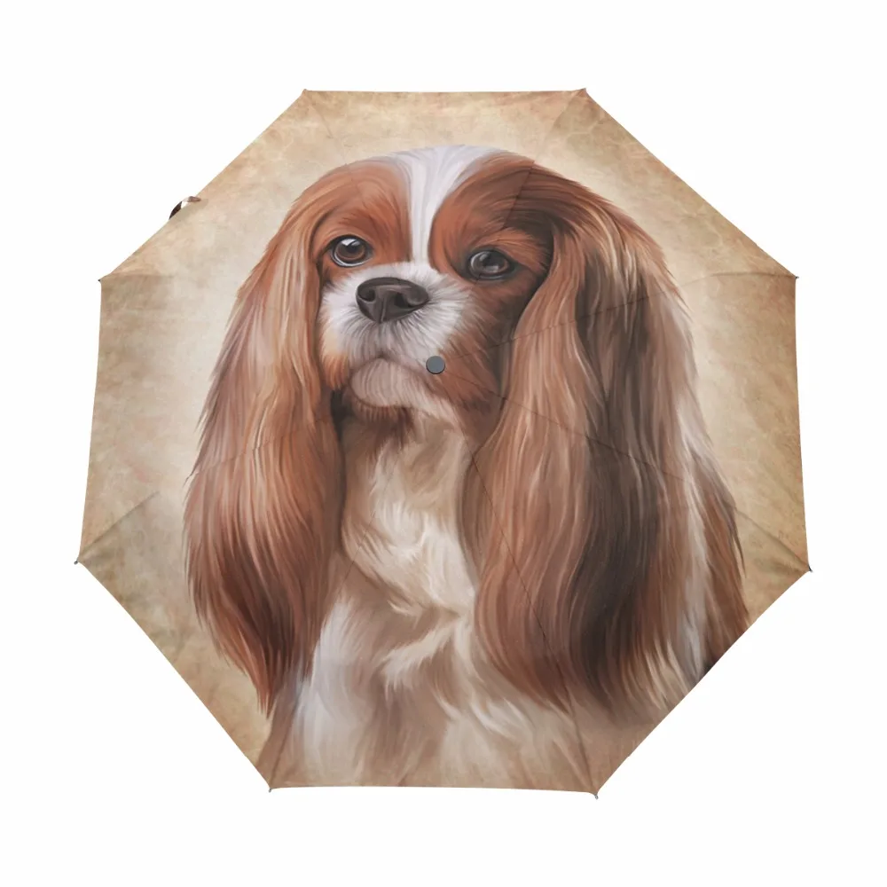 Складной зонт для мужчин и женщин автоматический зонтик с черным покрытием