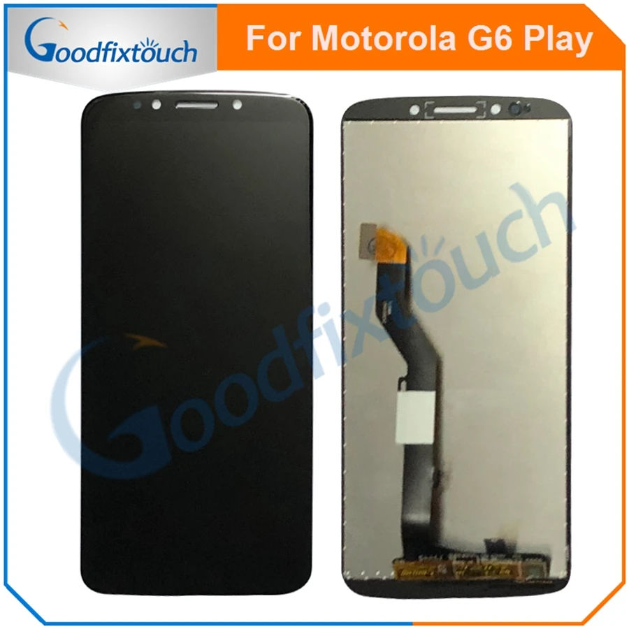 ЖК дисплей с рамкой и сенсорной панелью для Motorola Moto G6 Play G6Play xt006|Экраны мобильных