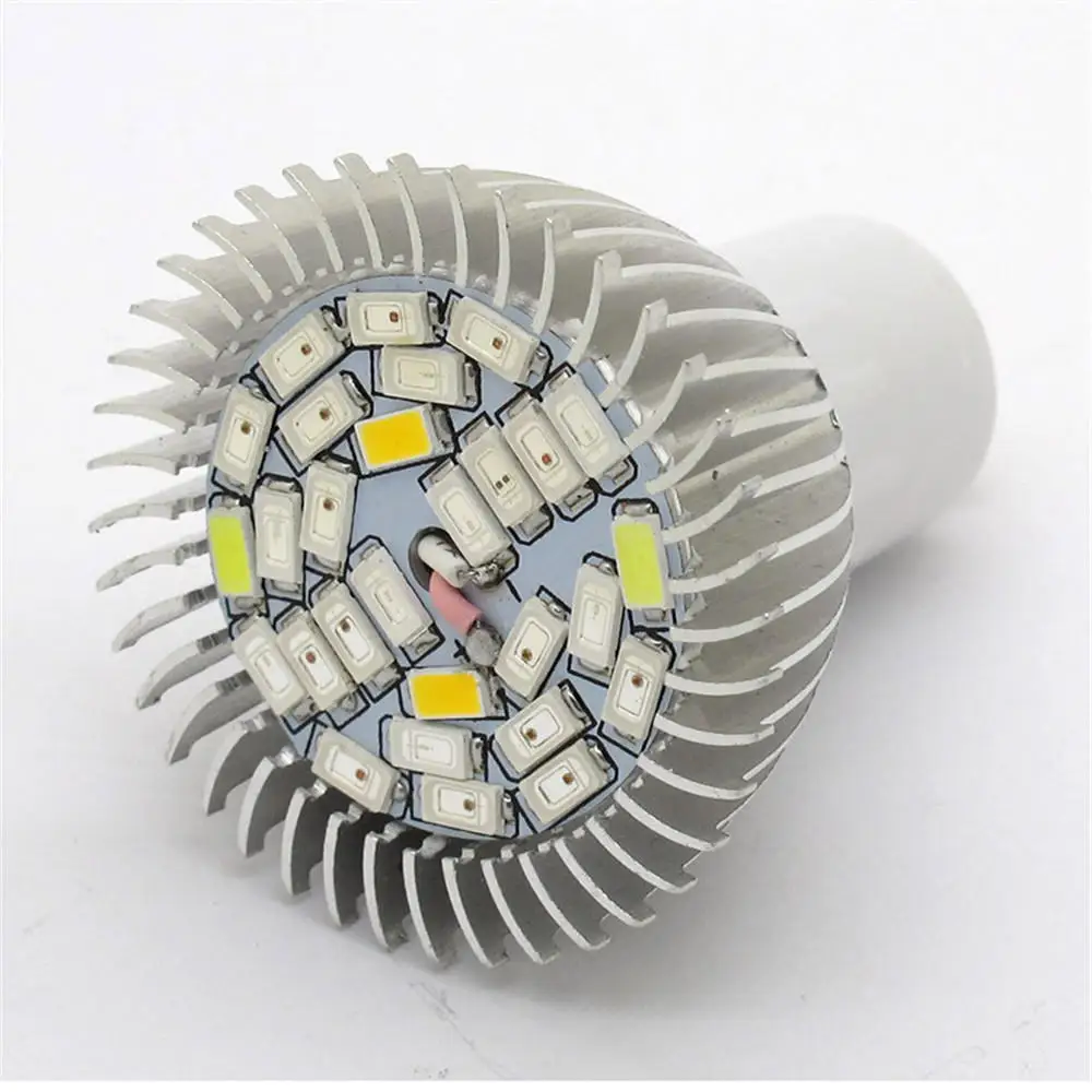 E17 E27 GU10 Светодиодная лампа для роста растений 18 Вт 28LED выращивания комнатных