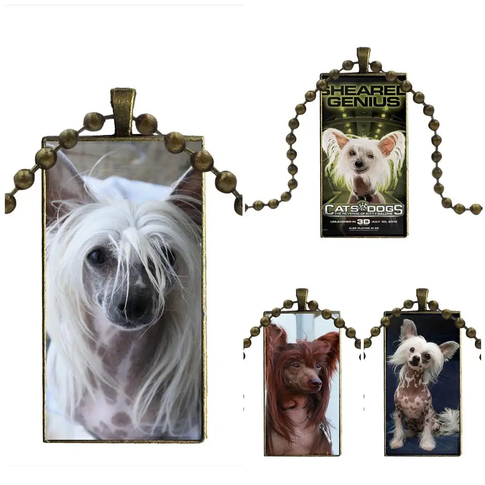 Милое китайское Хрустальное колье с кабошоном прямоугольное ожерелье бронзовые