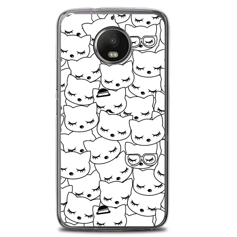Five colors For Silicone Phone Cases Motorola Moto Case G6 / Plus Armor Cover Shockproof Paint Shell |