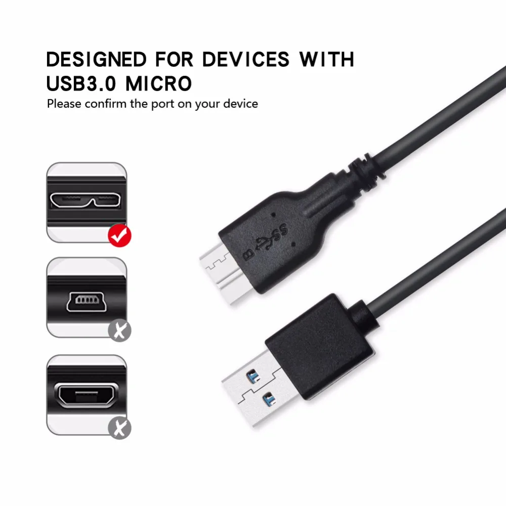 Супер Скоростной USB 3 0 Micro B кабель KUYiA A к быстрое зарядное устройство и