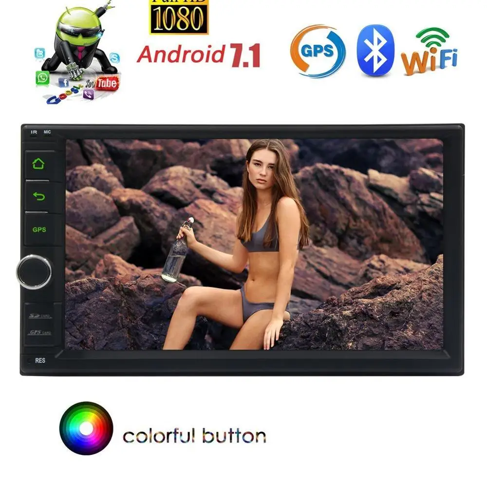 Android 7 1 Восьмиядерный автомобильная стереосистема Bluetooth Автомобильная Радио